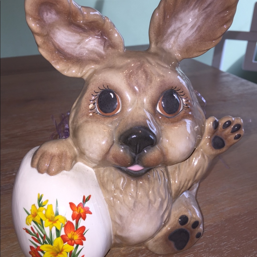 Vintage Easter Bunny planter